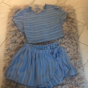 Powder blue two piece